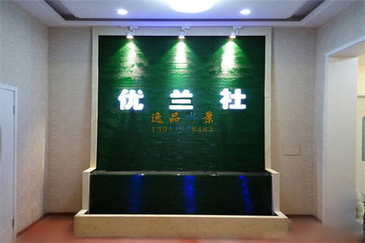 北京店面艺术玻璃流水墙